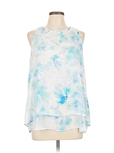 Pre-owned Zac & Rachel Sleeveless Blouse In Blue