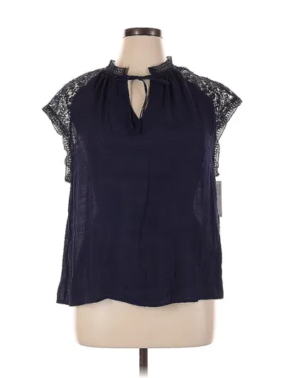 Pre-owned Zac & Rachel Sleeveless Blouse In Blue