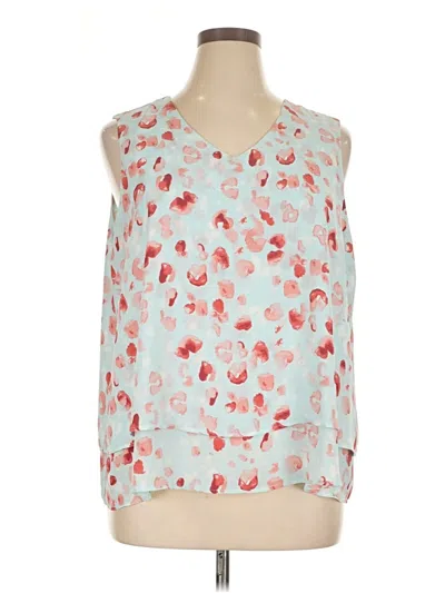 Pre-owned Zac & Rachel Sleeveless Blouse In Blue