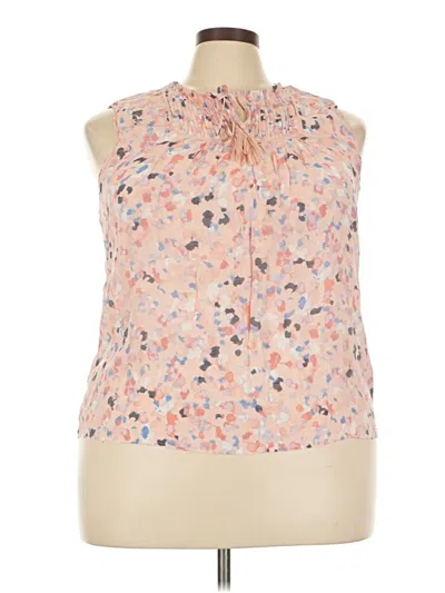 Pre-owned Zac & Rachel Sleeveless Blouse In Pink