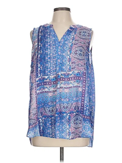 Pre-owned Zac & Rachel Sleeveless T-shirt In Blue