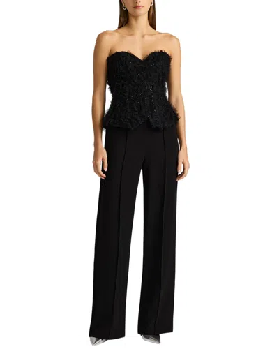 Zac Posen Applique On Lace Bustier Jumpsuit