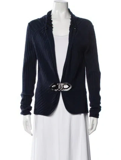 Pre-owned Zac Posen Blazer In Blue