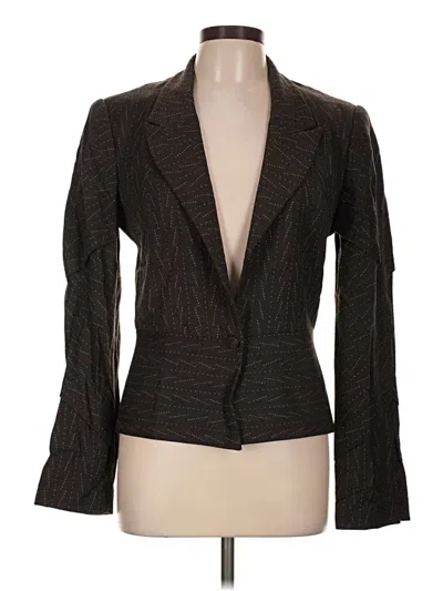 Pre-owned Zac Posen Blazer Jacket In Brown