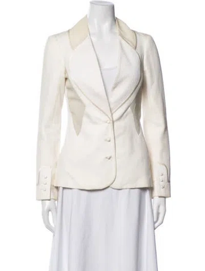Pre-owned Zac Posen Blazer In Neutrals