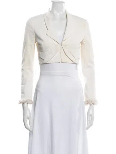 Pre-owned Zac Posen Blazer In Neutrals