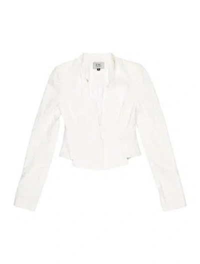 Pre-owned Zac Posen Blazer In White