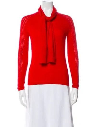 Pre-owned Zac Posen Cashmere Sweater In Red