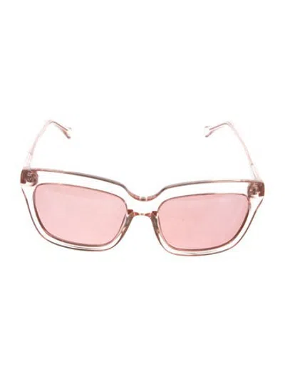 Pre-owned Zac Posen Cat-eye Tinted Sunglasses In Clear