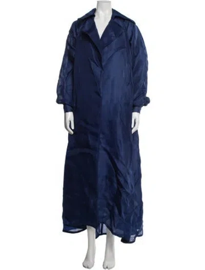Pre-owned Zac Posen Coat In Blue