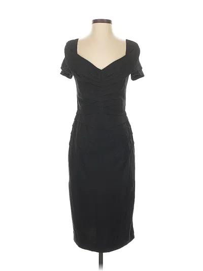 Pre-owned Zac Posen Cocktail Dress In Black