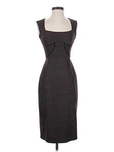 Pre-owned Zac Posen Cocktail Dress In Gray