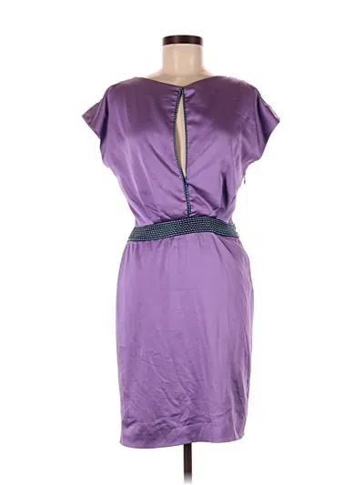 Pre-owned Zac Posen Cocktail Dress In Purple