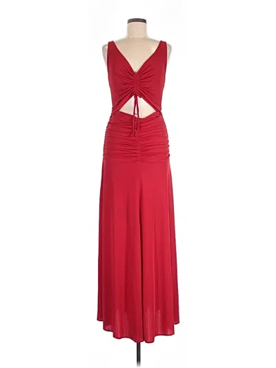 Pre-owned Zac Posen Cocktail Dress In Red