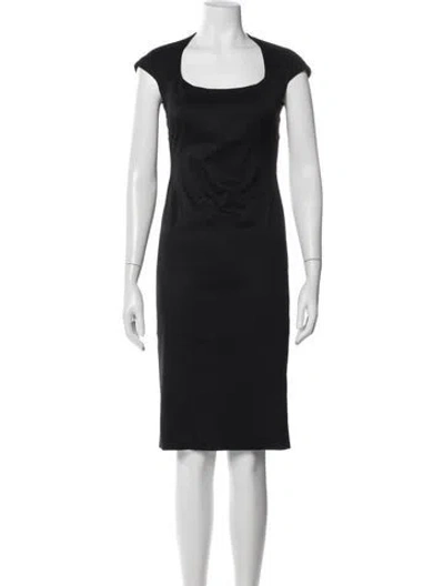Pre-owned Zac Posen Crew Neck Knee-length Dress