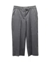 Zac Posen Cropped Dress Pants In Grey Polyester In Grey