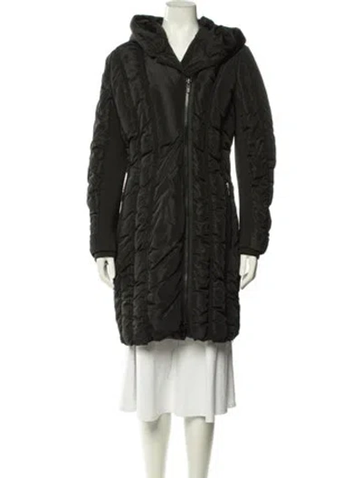 Pre-owned Zac Posen Down Coat In Black