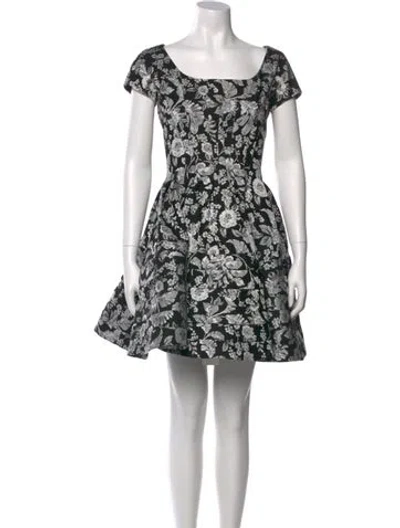 Pre-owned Zac Posen Floral Print Mini Dress W/ Tags In Multi
