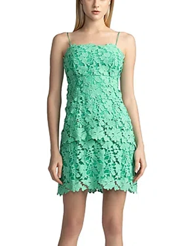 ZAC POSEN GUIPURE TIERED LACE MINI DRESS