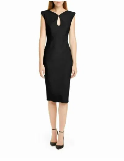 Zac Posen Jujy Sleeveless Midi Dress In Black