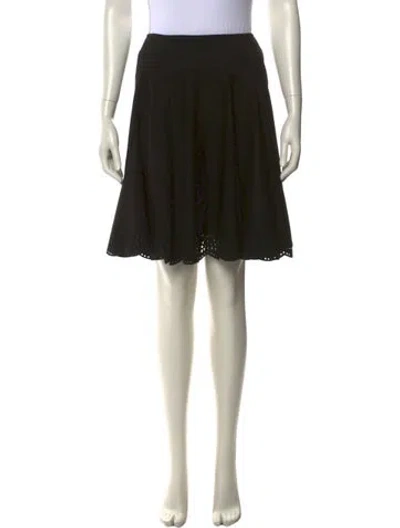 Pre-owned Zac Posen Knee-length Skirt In Black
