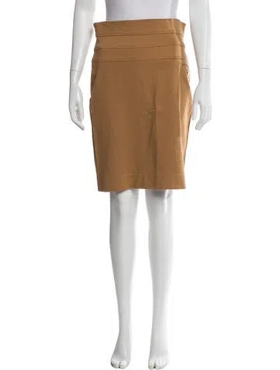 Pre-owned Zac Posen Knee-length Skirt In Brown