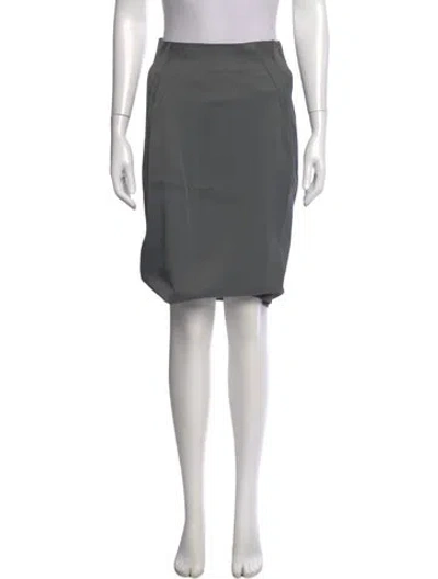 Pre-owned Zac Posen Knee-length Skirt In Gray