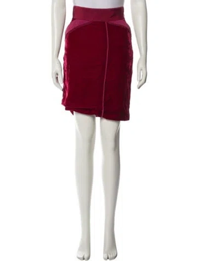 Pre-owned Zac Posen Knee-length Skirt W/ Tags In Red