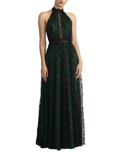 ZAC POSEN LACE OVERLAY GOWN