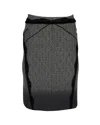 Zac Posen Lace Trim Pencil Skirt In Olive Cotton In Green