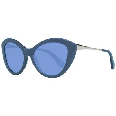 Zac Posen Ladies' Sunglasses  Zshe 53te Gbby2 In Blue
