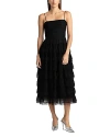 ZAC POSEN LAYERED TULLE BEADED DRESS