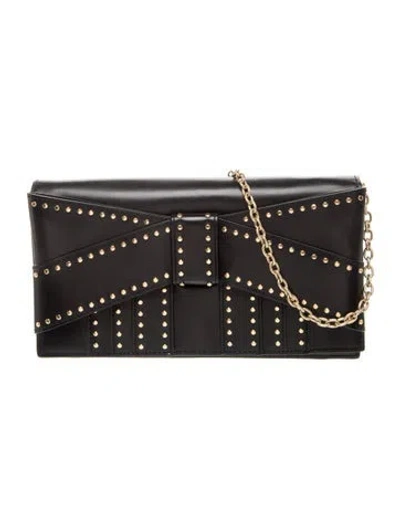 Pre-owned Zac Posen Leather Clutch In Black
