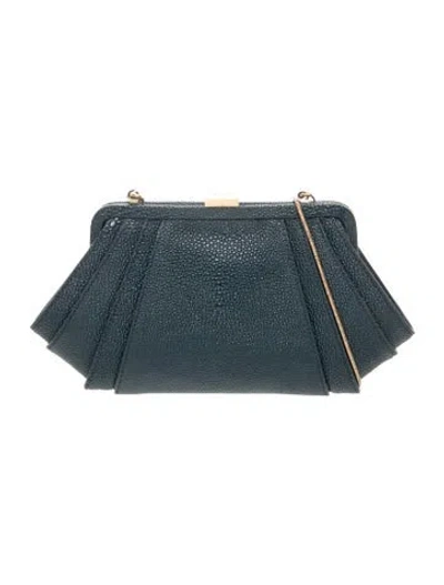 Pre-owned Zac Posen Leather Clutch In Blue