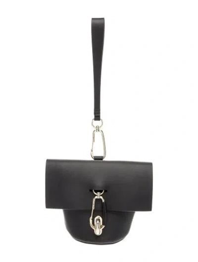 Pre-owned Zac Posen Leather Clutch In Grey