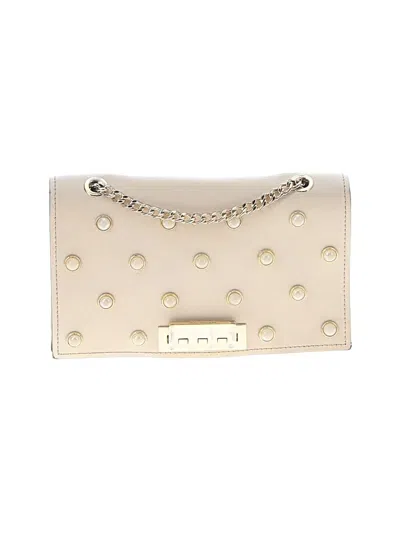 Pre-owned Zac Posen Leather Crossbody Bag In Ivory
