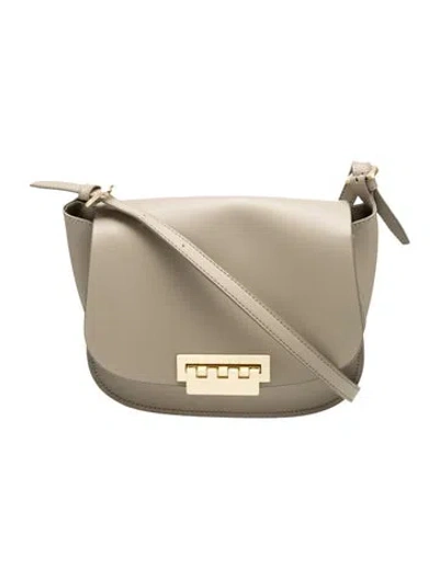 Pre-owned Zac Posen Leather Crossbody Bag In Neutral
