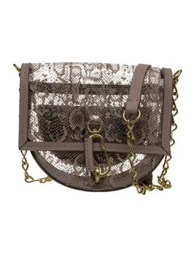 Pre-owned Zac Posen Leather Crossbody Bag In Neutral