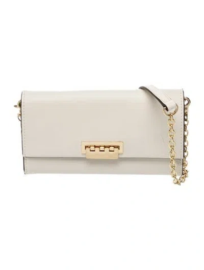 Pre-owned Zac Posen Leather Crossbody Bag In Neutral