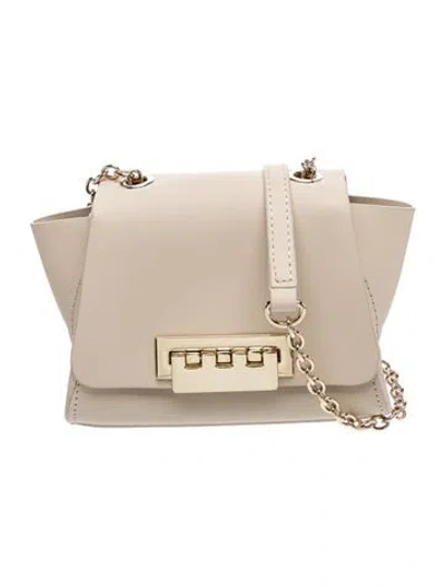Pre-owned Zac Posen Leather Crossbody Bag In Neutral