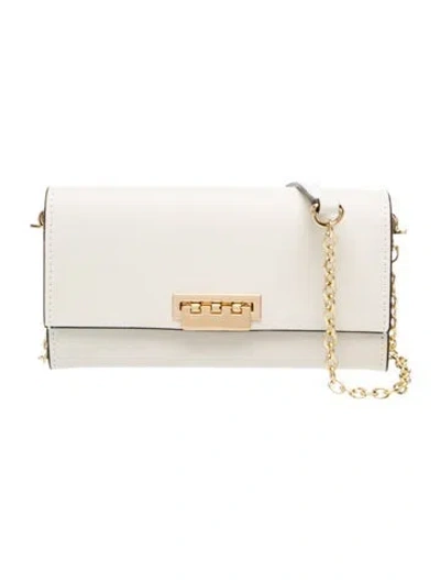 Pre-owned Zac Posen Leather Crossbody Bag In Neutrals