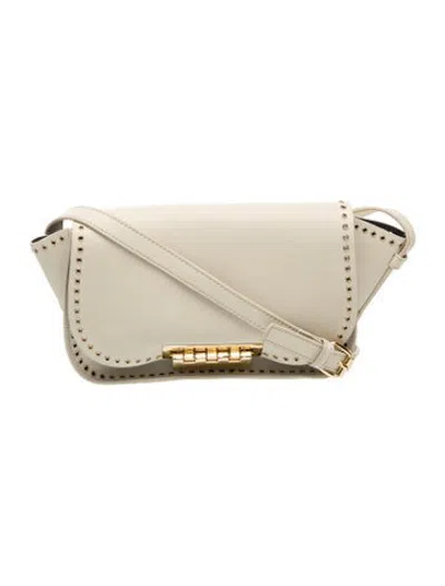 Pre-owned Zac Posen Leather Crossbody Bag In Neutrals