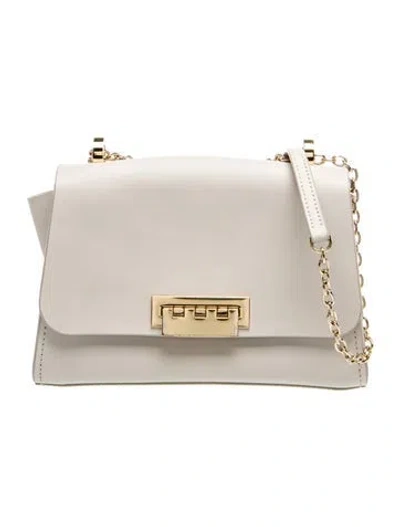 Pre-owned Zac Posen Leather Shoulder Bag In Neutral
