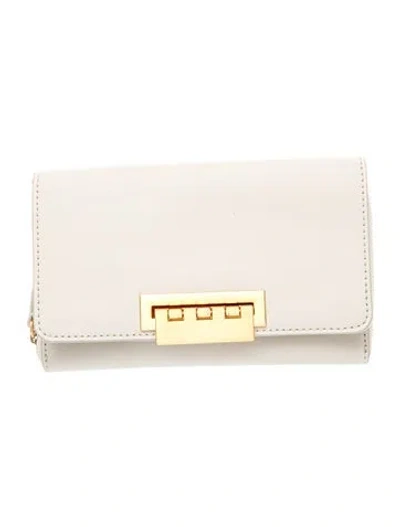 Pre-owned Zac Posen Leather Shoulder Bag In Neutral