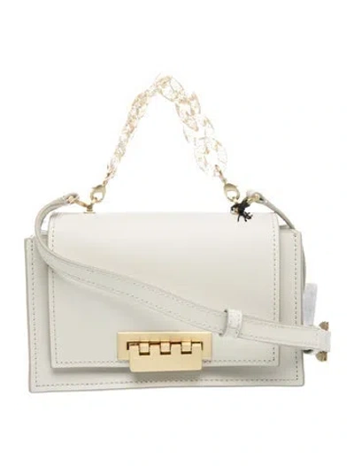 Pre-owned Zac Posen Leather Shoulder Bag W/ Tags In White