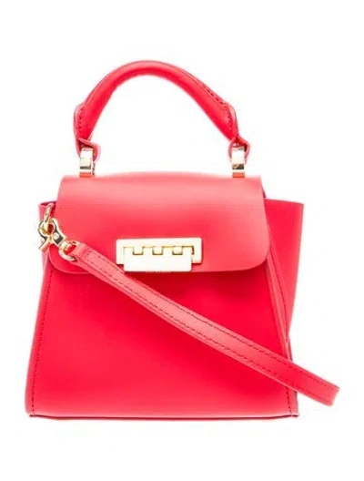 Pre-owned Zac Posen Leather Top Handle Bag In Red