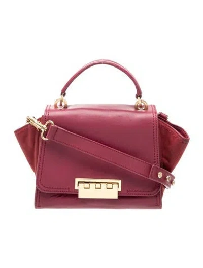 Pre-owned Zac Posen Leather Top Handle Bag In Red