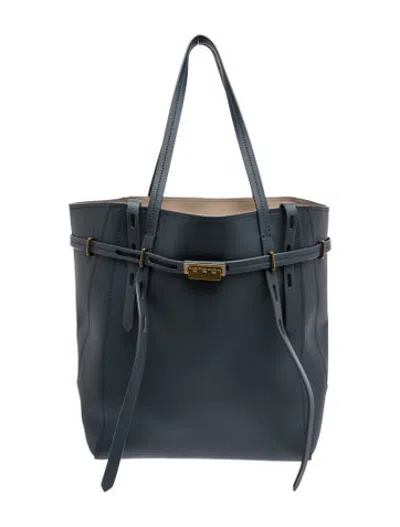 Pre-owned Zac Posen Leather Tote In Grey