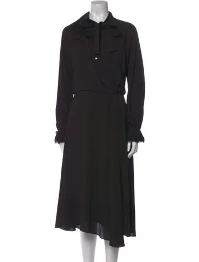 Pre-owned Zac Posen Long Dress W/ Tags In Black