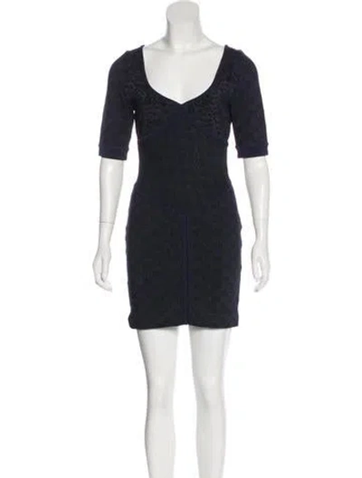 Pre-owned Zac Posen Metallic Mini Dress In Multi